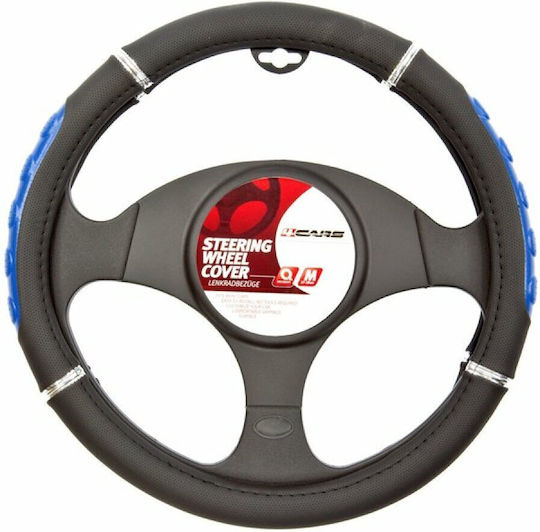 Husă de volan sport - Ø 37-39 Cm- negru/albastru