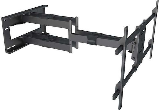 Multibrackets M Universal Long Reach Arm 910mm HD Dual Βάση Τηλεόρασης Τοίχου με Βραχίονα έως 80" και 60kg Μαύρο