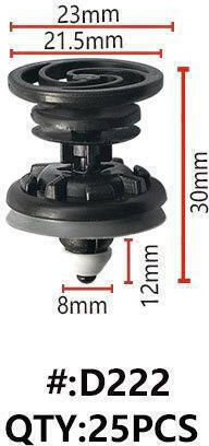 Maestro D222 Plastic clips for doors (door Trim Panel)