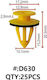 Maestro D630 Plastic clips for doors (door Trim Panel)