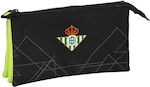 Casetă triplă Real Betis Balompié Negru Graffiti 22 X 12 X 3 Cm