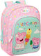 Schultasche Peppa Pig Eiscreme Rosa Mint 26 X 34 X 11 Cm