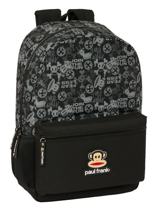 School Bag Paul Frank Join The Fun Black 32 X 42 X 15 Cm