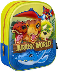 School Bag 3D Jurassic Park Light Blue Green 25 X 31 X 10 Cm
