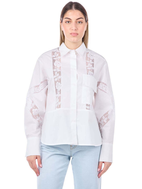 Women's Long Sleeve Shirt White