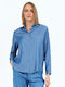 Doca Women's Long Sleeve Shirt Blue