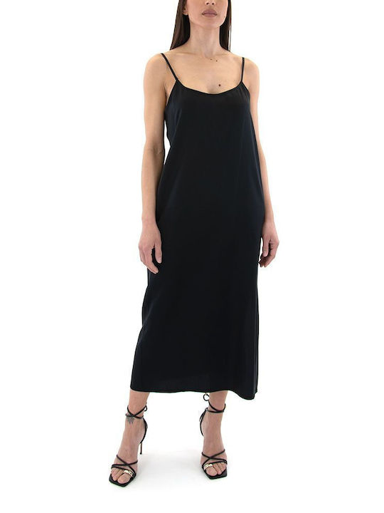 Kramma Midi Slip Dress Dress Black