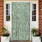 vidaXL Κουρτίνα Πόρτας από Ύφασμα Πράσινη 100x200cm 377385