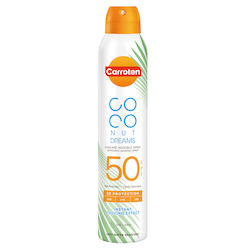 Carroten Coconut Dreams Waterproof Crema protectie solara pentru Corp SPF50 în Spray 200ml