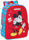 Σχολική Τσάντα Mickey Mouse Clubhouse Fantastic Μπλε Κόκκινο 26 X 34 X 11 Cm