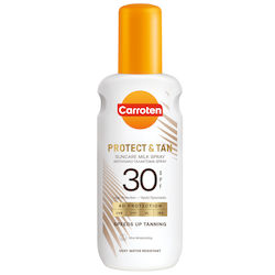 Carroten Protect & Tan Rezistentă la apă Crema protectie solara Cremă pentru Corp SPF30 în Spray 200ml