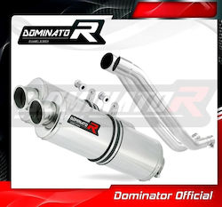 Διπλα Τελικα Yamaha Xt660 X/r Dominator Oval Μπουκα + Link Pipes