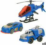 Set of Colorbaby vehicles 20 X 12 X 8,5 Cm X6 3 pieces Police officer