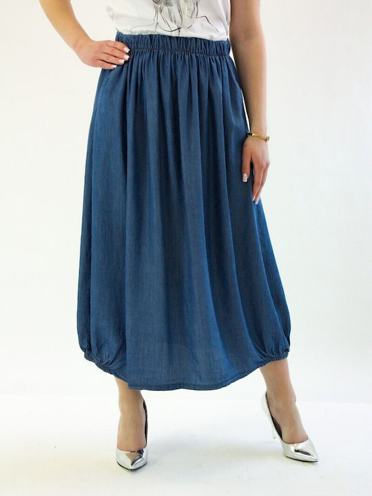 Brak Denim Skirt in Blue color