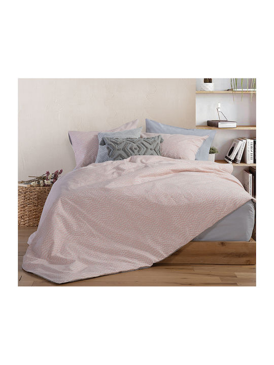 Nef-Nef Homeware Σετ Σεντόνια Διπλά 200x270εκ. Candy Rose 4τμχ