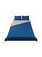 Heinner Σετ Σεντόνια Διπλά 200x220εκ. Blue (4τμχ)