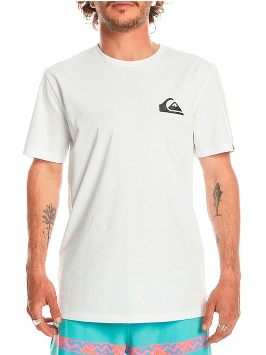 Quiksilver T-shirt Bărbătesc cu Mânecă Scurtă White