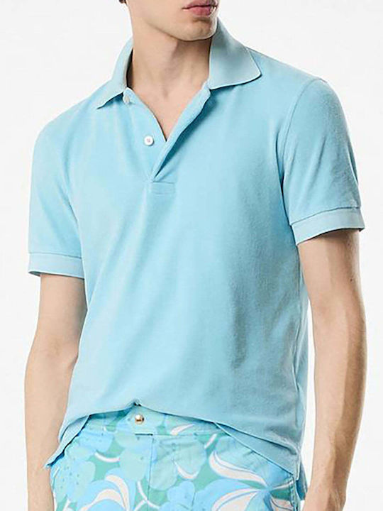 Tom Ford Men's Short Sleeve Blouse Polo Light Blue