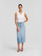 Karl Lagerfeld Denim Maxi Rock in Blau Farbe