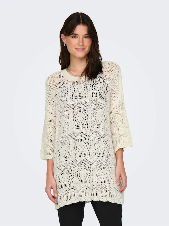 Only Life Women's Sweater Cotton White