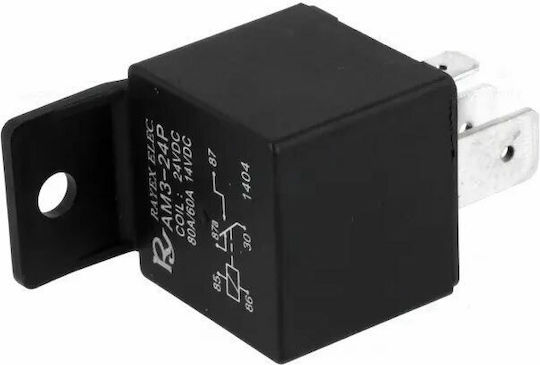 Releu auto Spdt Ucoil 24v Dc 80a Am3-24p ( 5 contacte )