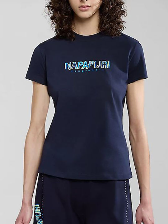 Napapijri Γυναικείο T-shirt Navy Μπλε