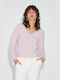 Bill Cost Damen Pullover mit V-Ausschnitt Pink