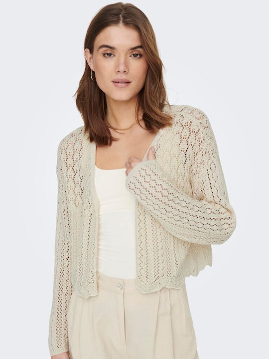 Only Life Women's Knitted Cardigan Ecru