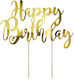 PartyDeco Happy Birthday Διακοσμητικό για Τούρτα