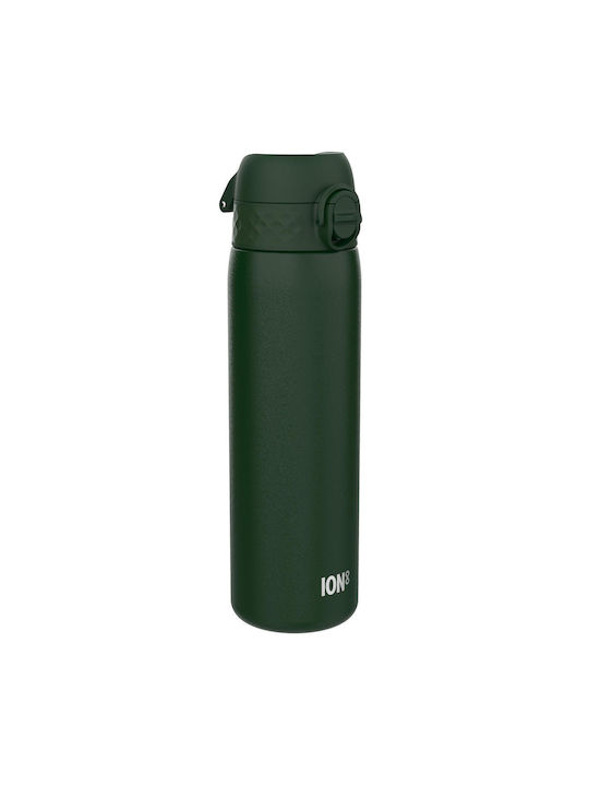 Ion8 Water Bottle Stainless Steel 600ml Green