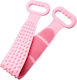 Peeling Silikon Badeschwamm für Rücken Reiben Rila Crafts - Rosa