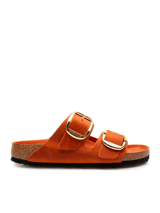Birkenstock Arizona Кожени Дамски Сандали Оранж...
