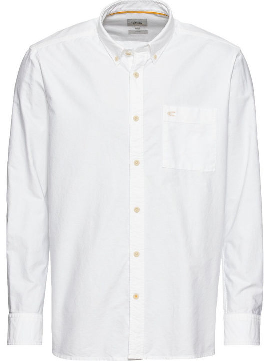 Camel Active Long-sleeved Cotton Shirt White