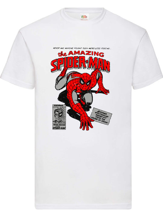 Бяла тениска The Amazing Spiderman Original Fru...