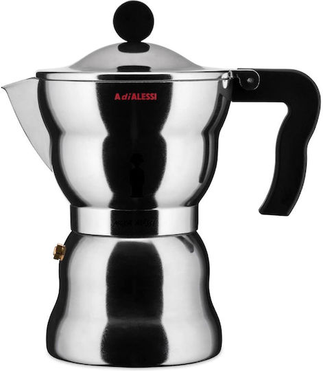 Alessi Moka Кафеварка За Еспресо 6 Чаши Сребрист