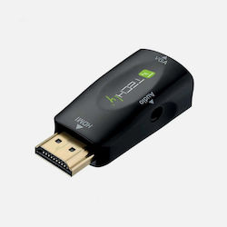 Techly 350048 HDMI male σε 3.5mm / VGA 2x female