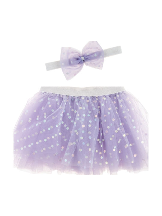 Stephen Joseph Σετ Παιδική Φούστα Tutu & Headband Lilac 2-3 Ετών