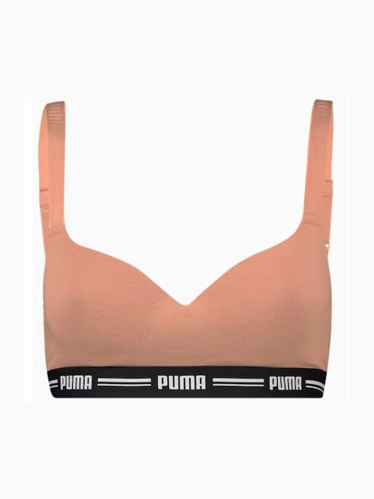 Puma Top Hang Women's Sports Bra without Padding Caramel.