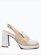 Wonders Beige Heels Lack