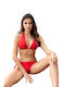 Etna Bikini Set Bra & Slip Bottom Red