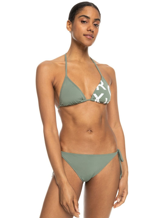 Roxy Set Bikini Τριγωνάκι Green