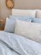 Palamaiki Sheet Sets Single with Elastic 110x200+30cm. Fashion Life FL6233 Light Blue 3pcs