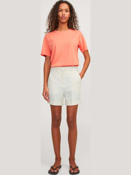 Jack & Jones Γυναικείο Ψηλόμεσο Σορτς Bone White