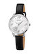 Skmei Women's Watch with Leather Strap Black/Silver
