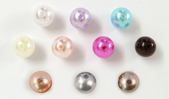 Faitakis Pack Perlen & Pailletten Rosa 370Stück 14mm 500gr