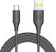 Tellur USB 2.0 Cable USB-C male - USB-A Μαύρο 1m
