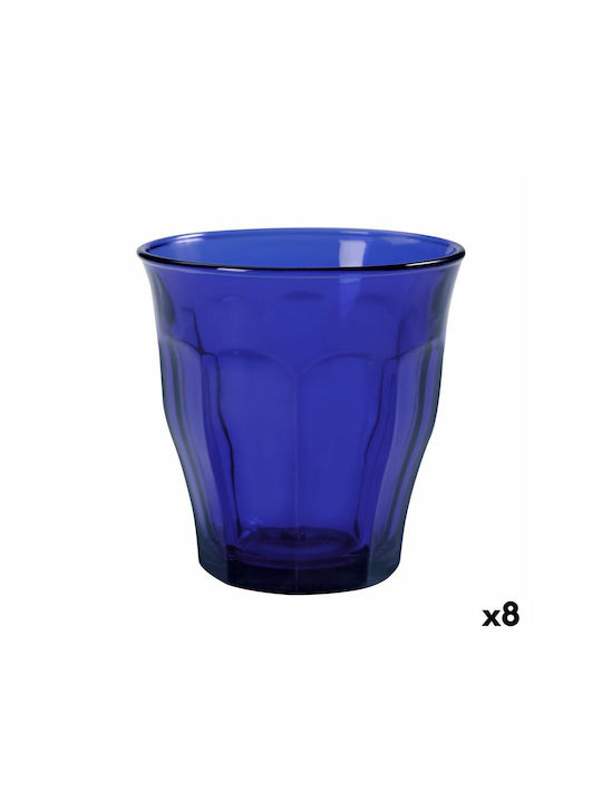 Duralex Picardie Σετ Ποτήρια από Γυαλί σε Μπλε Χρώμα 310ml 6τμχ