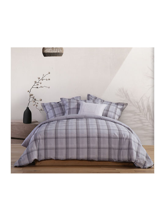 Nef-Nef Homeware Caldor Κουβερλί Υπέρδιπλο Βαμβακοσατέν Grey 240x230cm