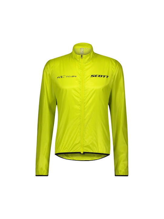 Scott Cycling Windbreaker Jacket Yellow