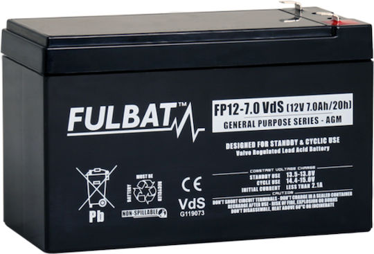 Fulbat Μπαταρία UPS με Χωρητικότητα 7Ah και Τάση 12V 550909